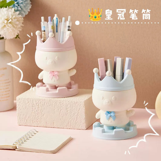 Crown Bear Pen Holder