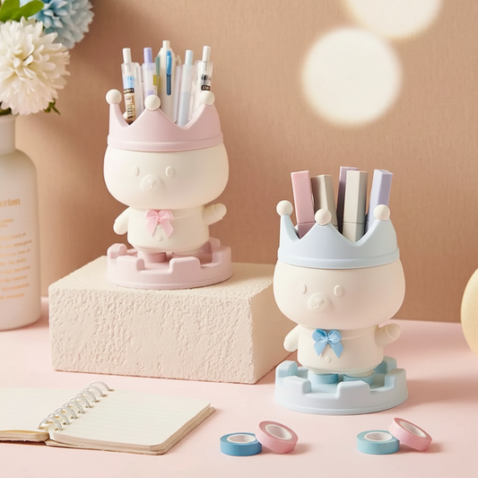 Crown Bear Pen Holder