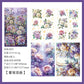 Korean Flower Journal Sticker (4 Sheet)