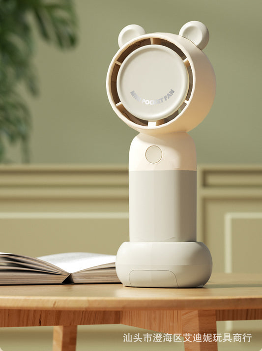 Pastel Mini Fan with Mirror