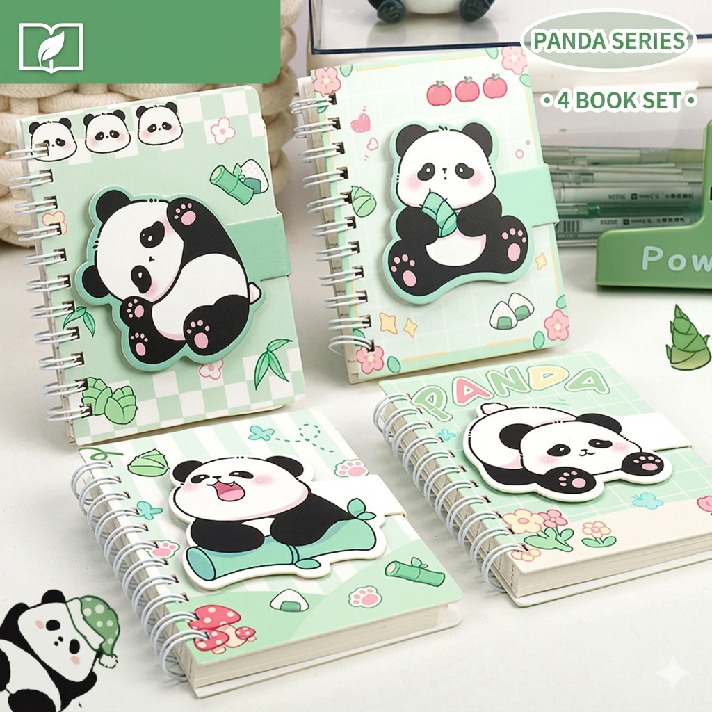 Bamboo Panda Mini Journal