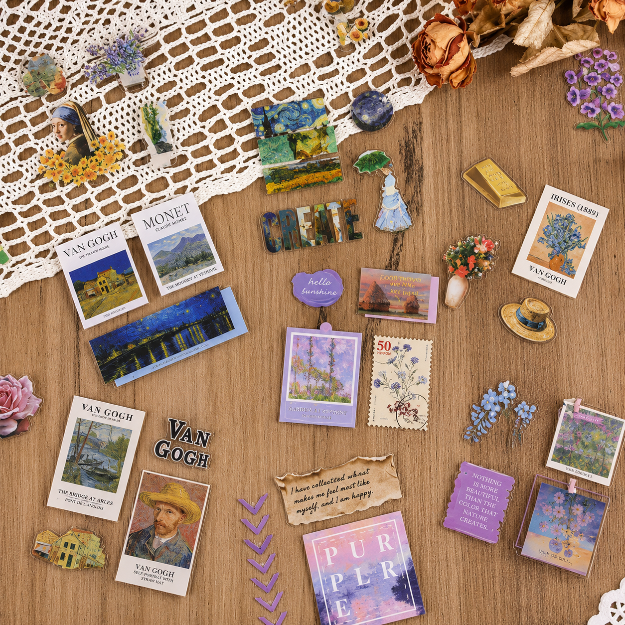 Vintage Sticker Box
