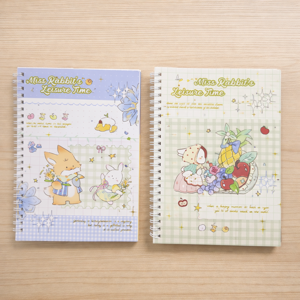 Cottage Bunny Spiral Diary