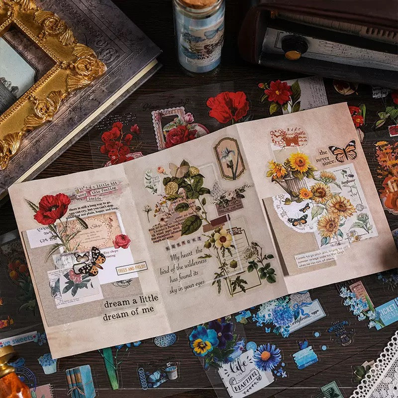 Vintage Botanical Sticker Pack