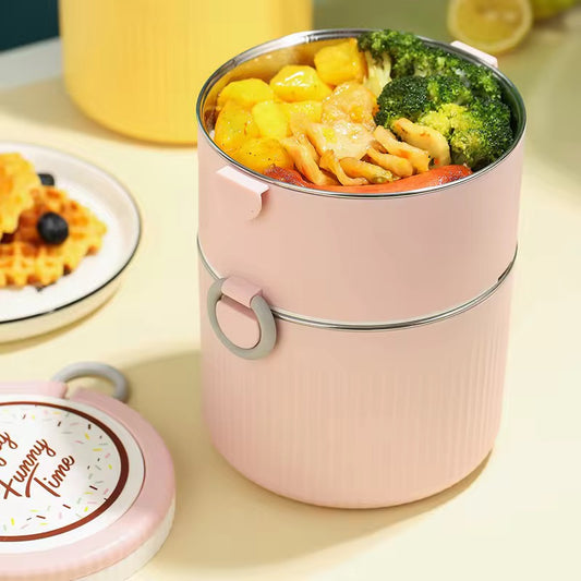 2 Layer Pot Thermal Office Lunch Box