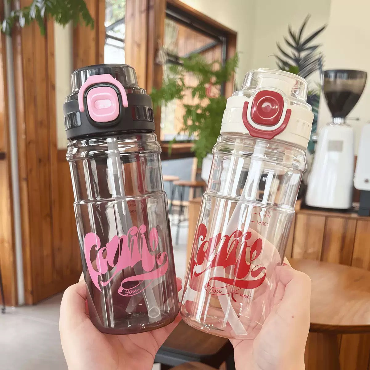 AquaBlush Plastic Water Bottle