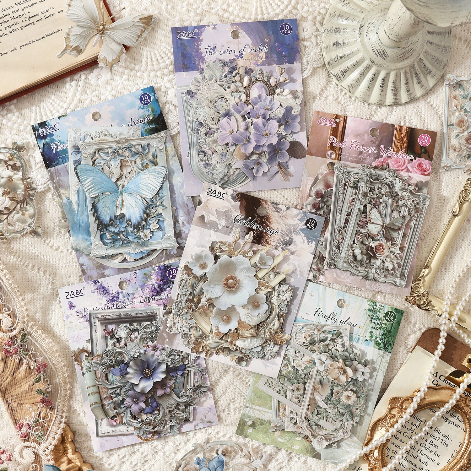 Shadow Flower Series Sticker Pack – Diecutsmart