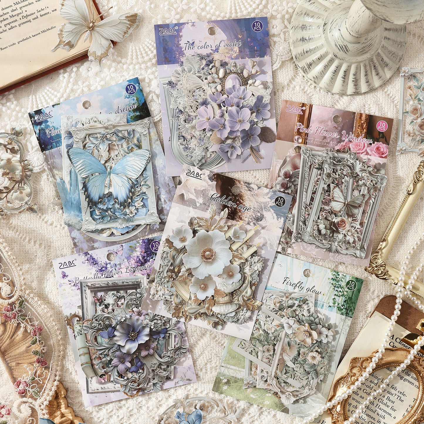 Shadow Flower Series Sticker Pack