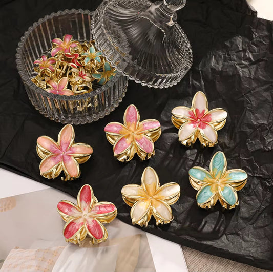 Metal Floral Claw Clip