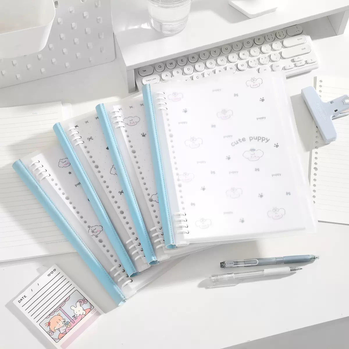 Cute Puppy Translucent Notebook