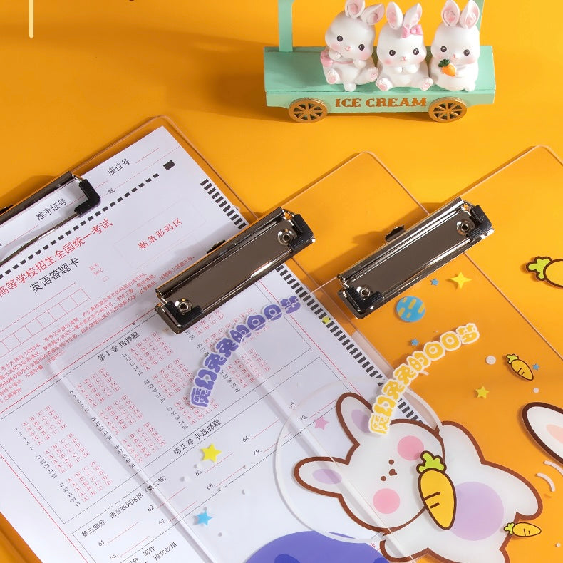 Kawaii Transparent Exam Pad