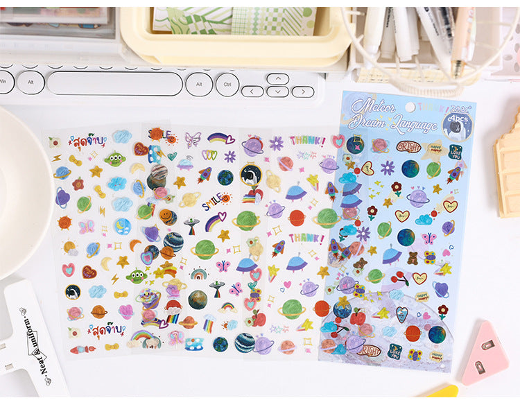 Doodle Journaling Stickers (4pcs Set)