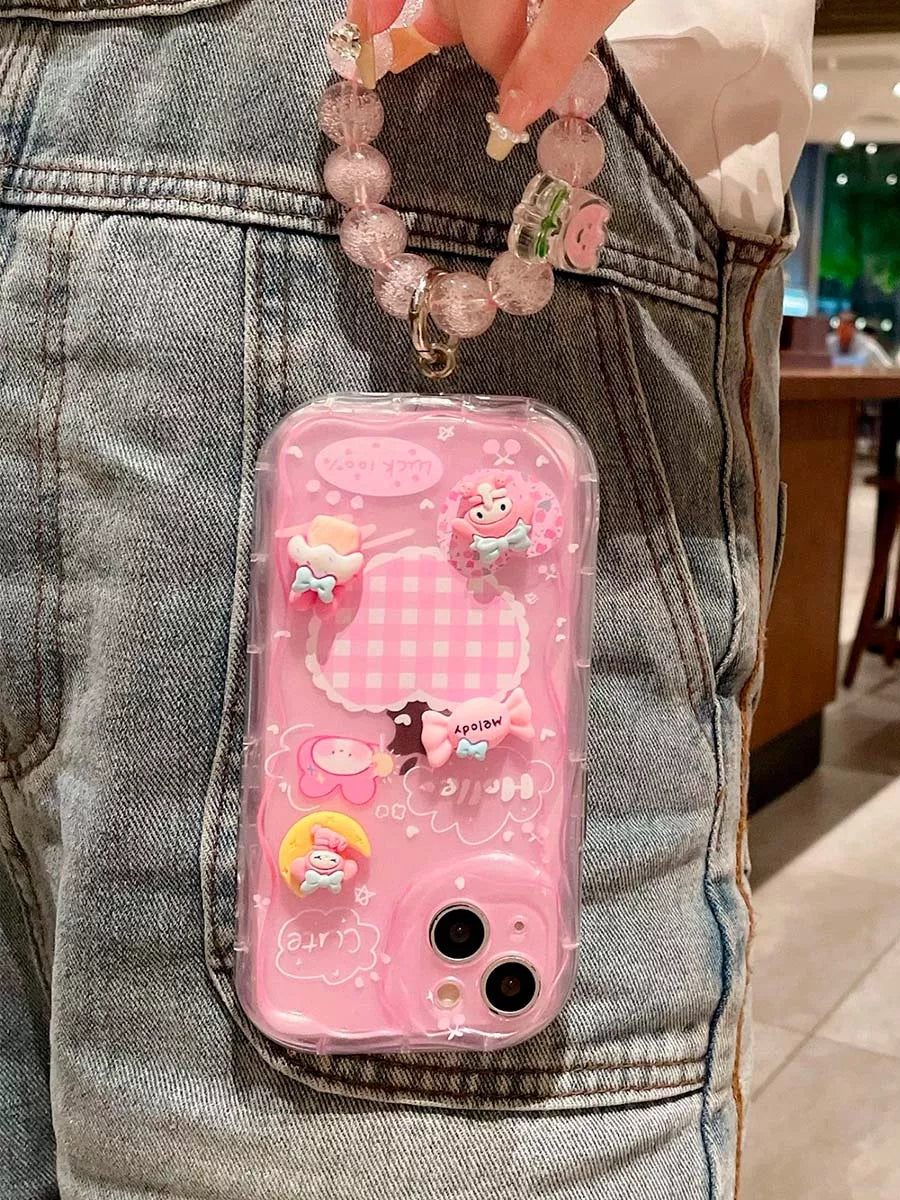 My Melody Iphone Case With Charm