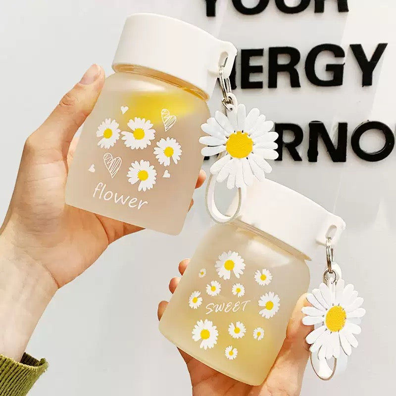 Daisy Mini Glass Bottle