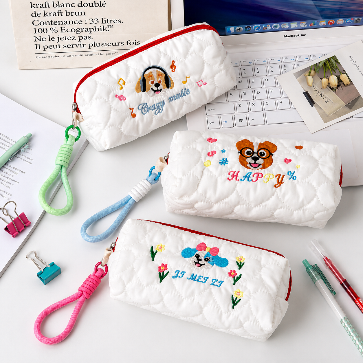 Kawaii Puppy Pencil Case