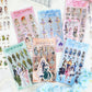 Girly Journaling Stickers Set of 6sheet