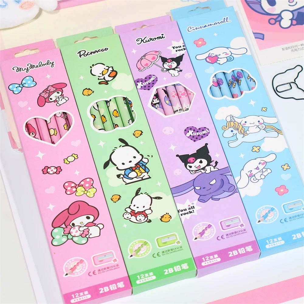 Kawaii Pencil Set