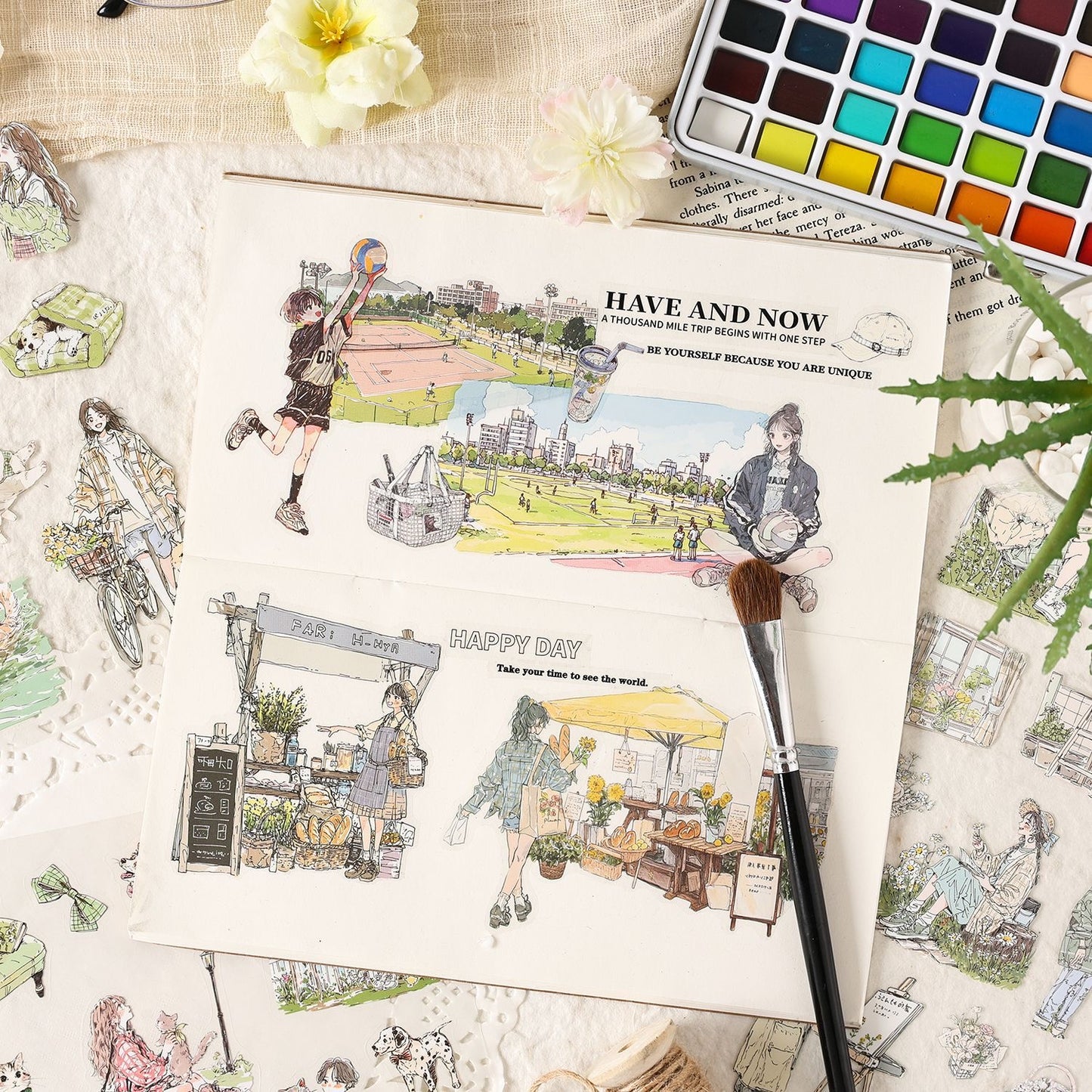 Girly Daily Life Sticker Book