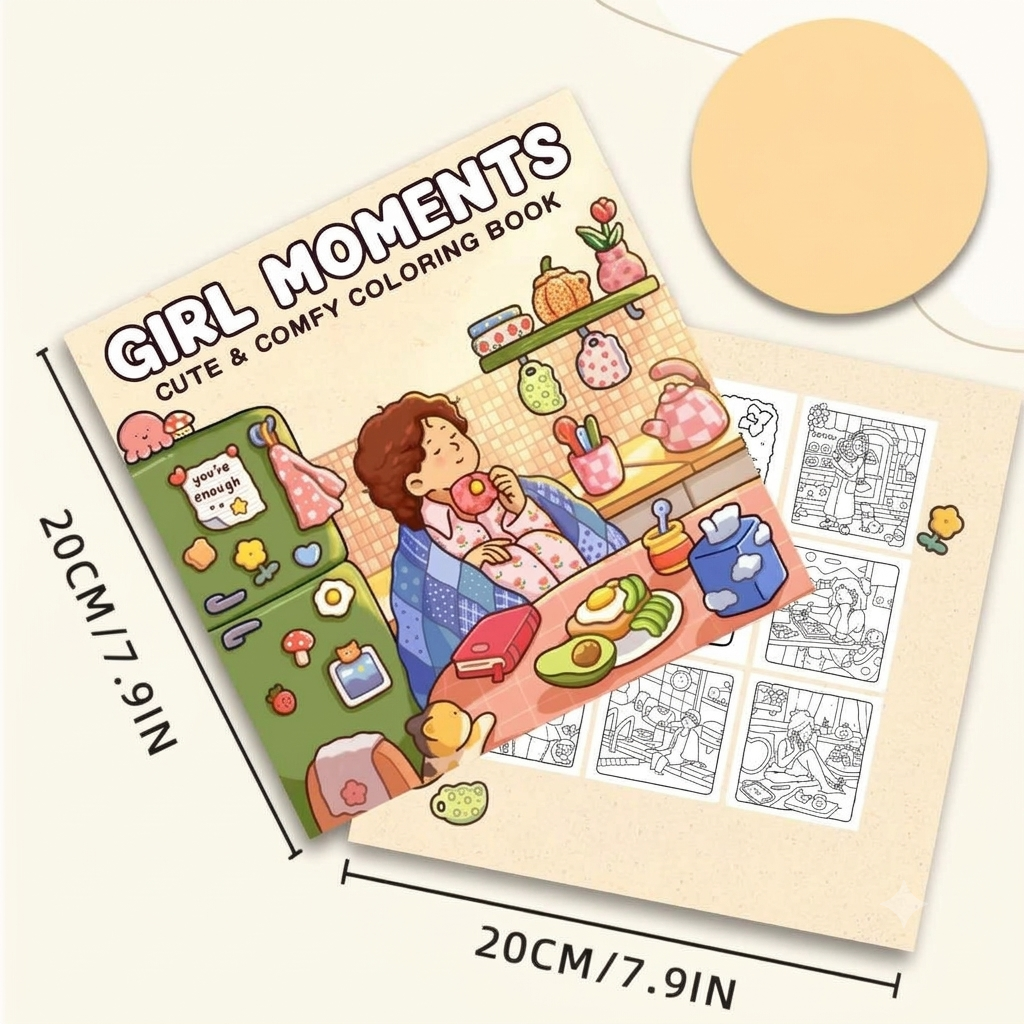 Girl Moments Coloring Book