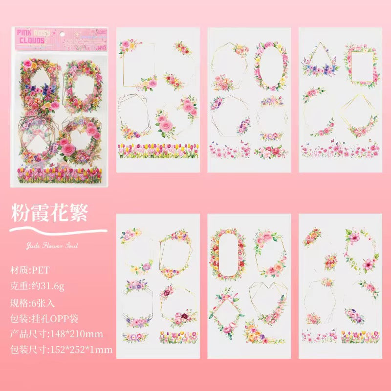 Floral Wreath Stickers