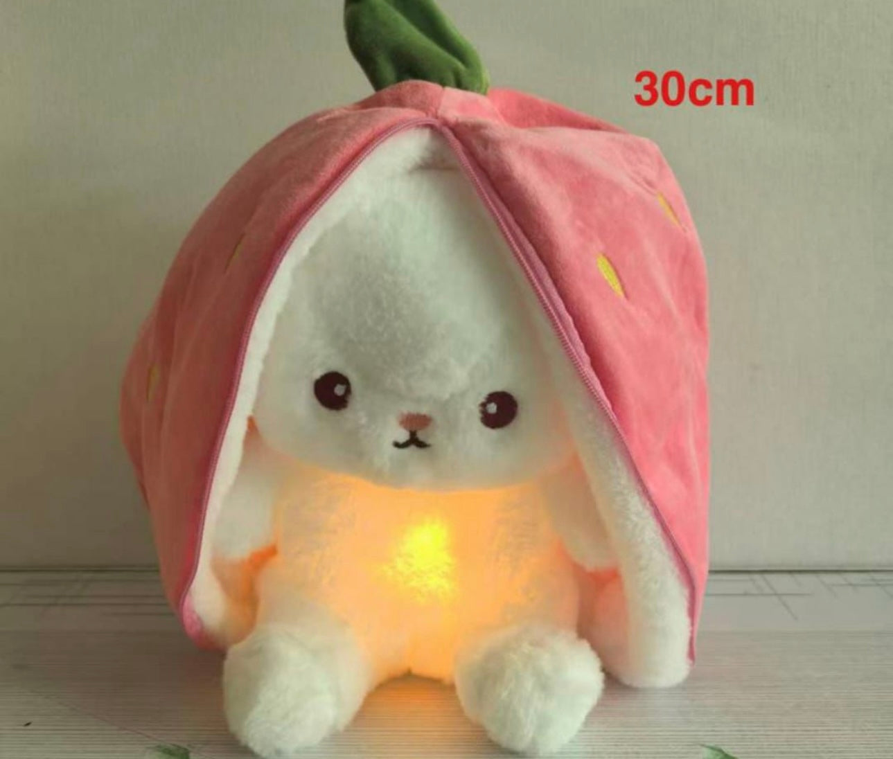 Strawberry Bunny With Light
