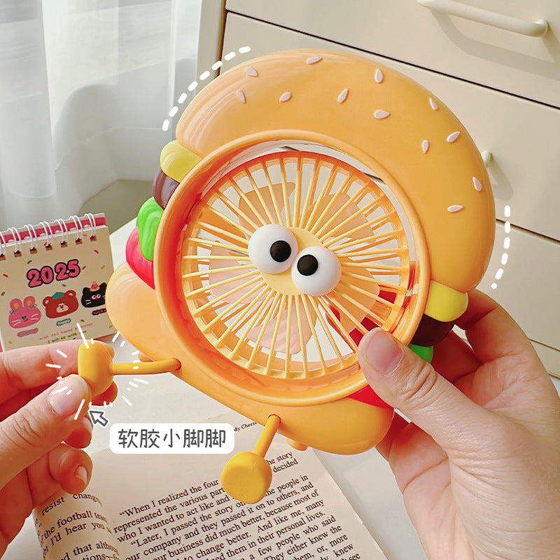 Burger Mini Desk Fan