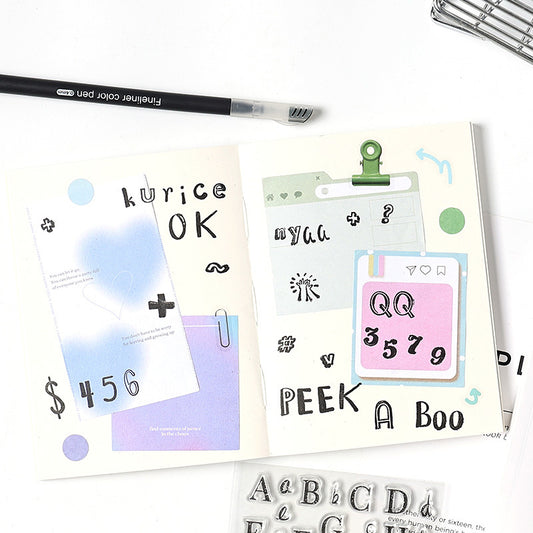 Cute Alphabet Mini Stamps