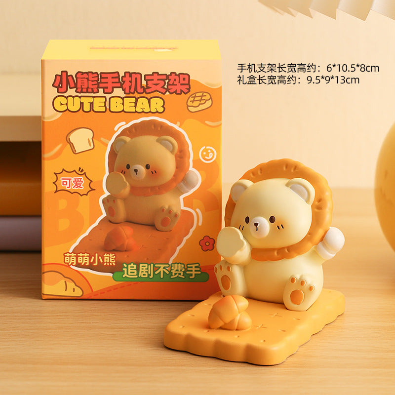 Biscuit Bear Resin Phone Holder