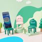 Dino Chair Phone Holder