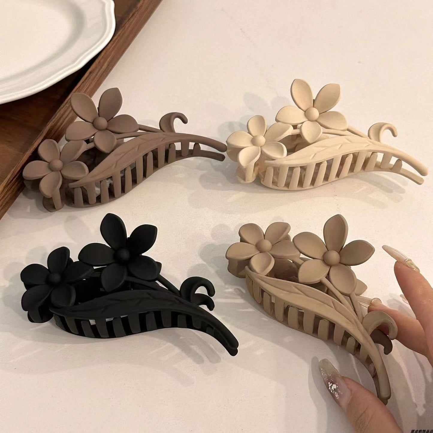 Floral Claw Clips