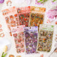 Vintage Floral Journal Stickers (6pcs Set)