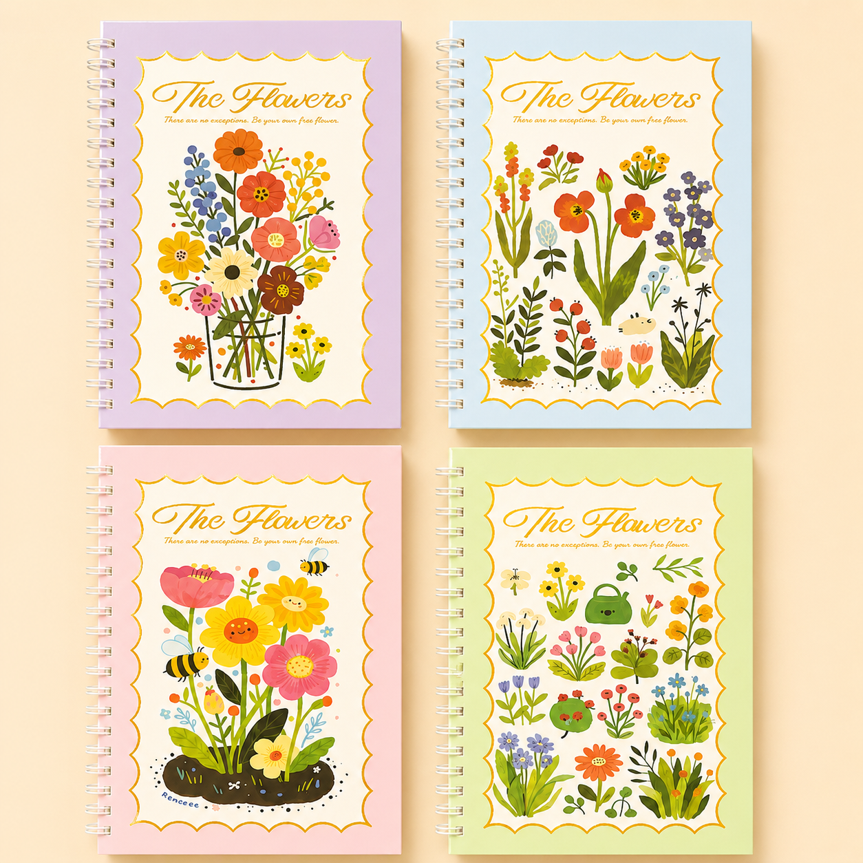 Floral Theory Spiral Diary