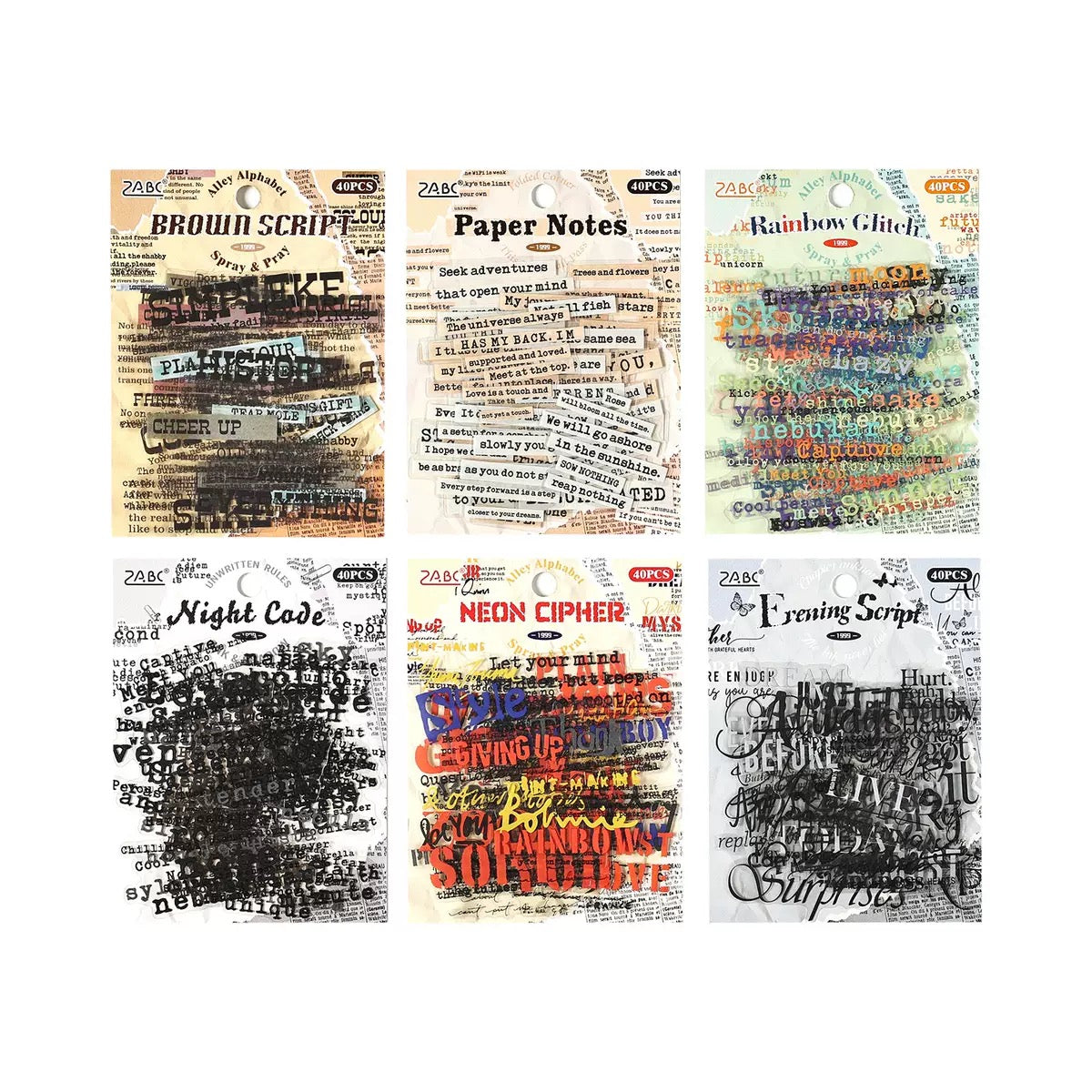 Paper Poetry Stickers