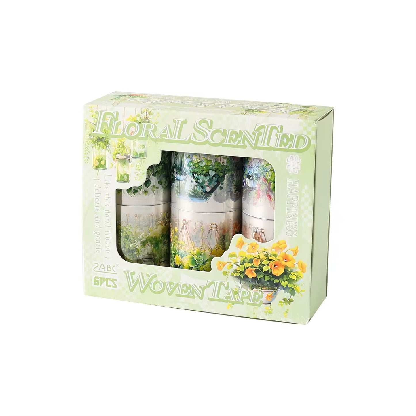 Floral Webbing Pet Washitape Set