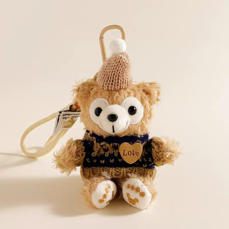 Tiny Monkey Plush Keychain