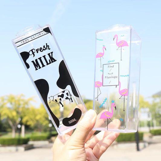 Transparent Milk Bottle (500 ml)