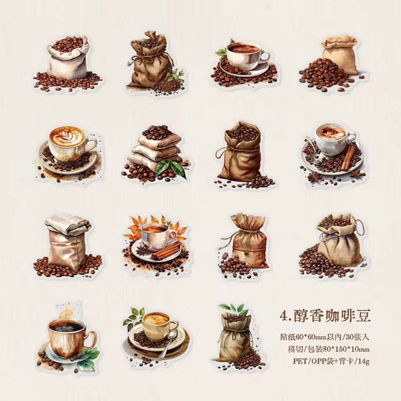 Coffee Diary Pet Stickers