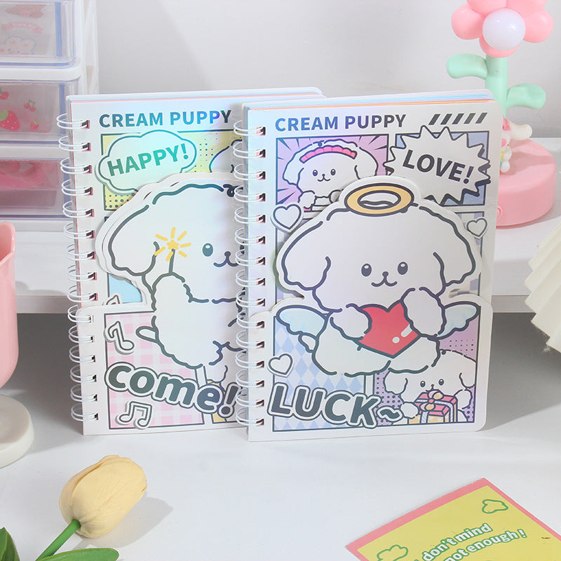 Kawaii Puppy Spiral Diary