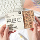 Kawaii Wooden Alphabet Stamp