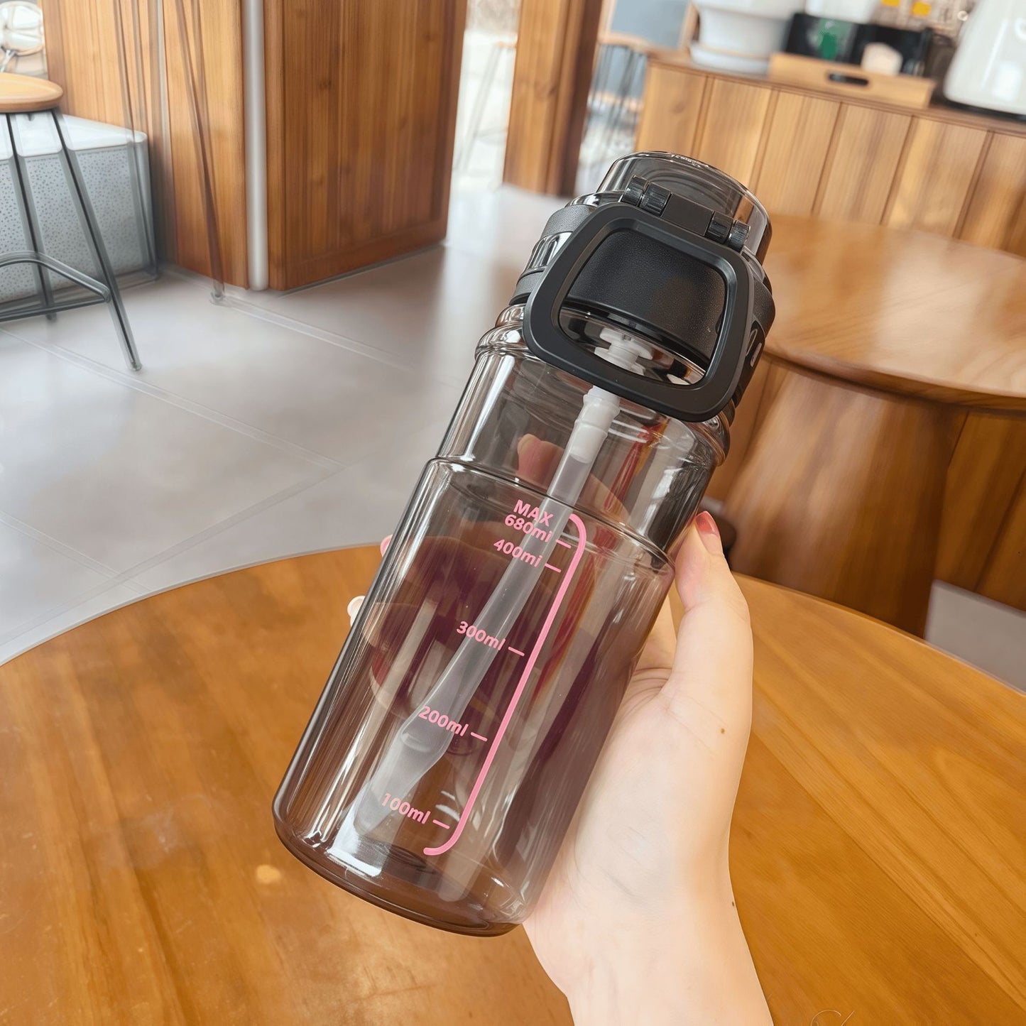 AquaBlush Plastic Water Bottle