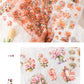 Vintage Floral Journal Stickers (6pcs Set)