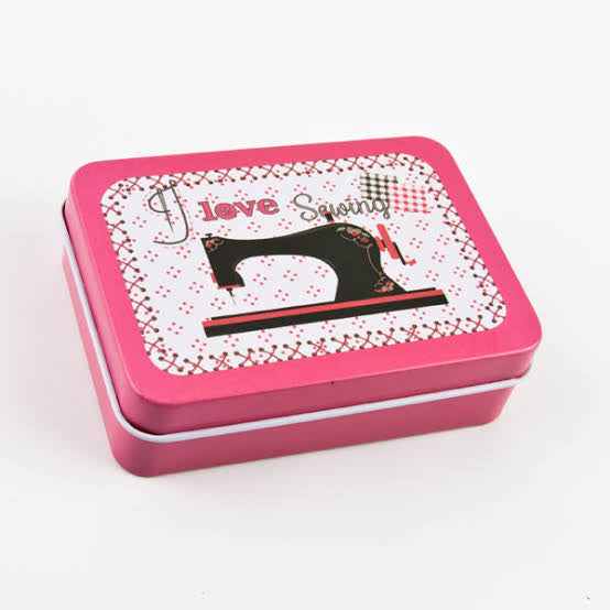 Metal Tin Box(Sewing theme)