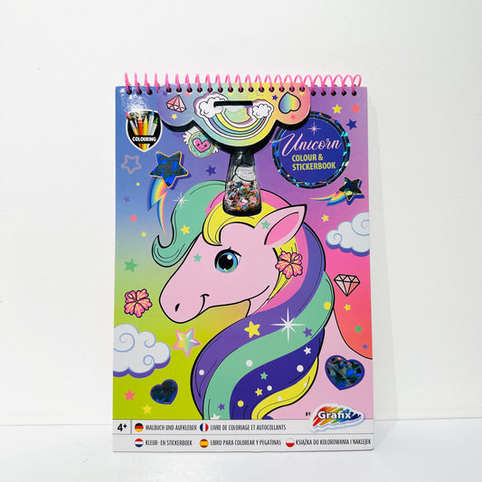 Unicorn Coloring Kit With Stickers
