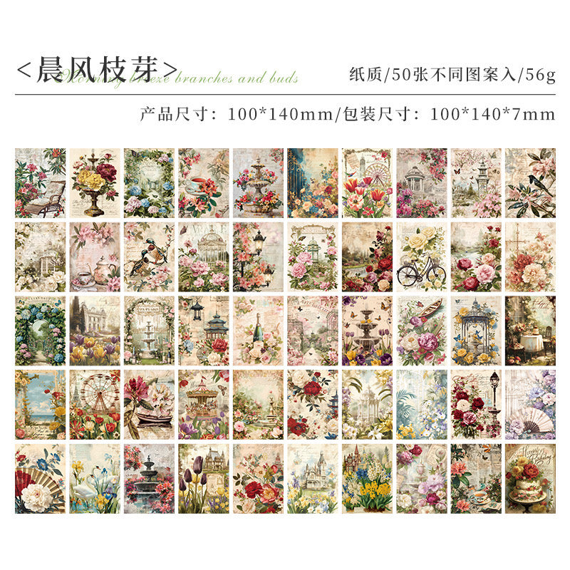 Vintage Scrapbook Paper Book