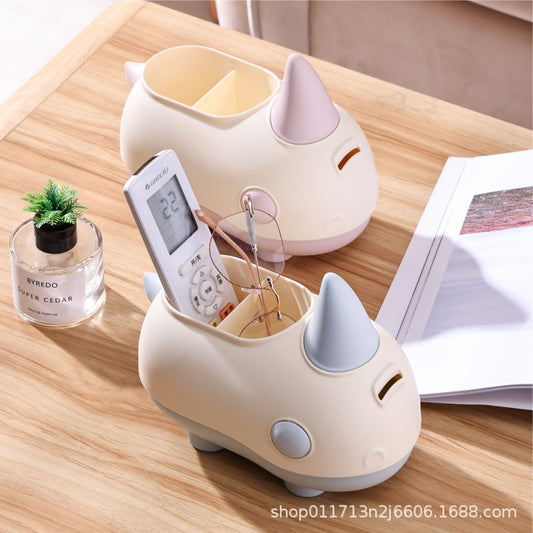 Dino Pen Holder W Money Bank