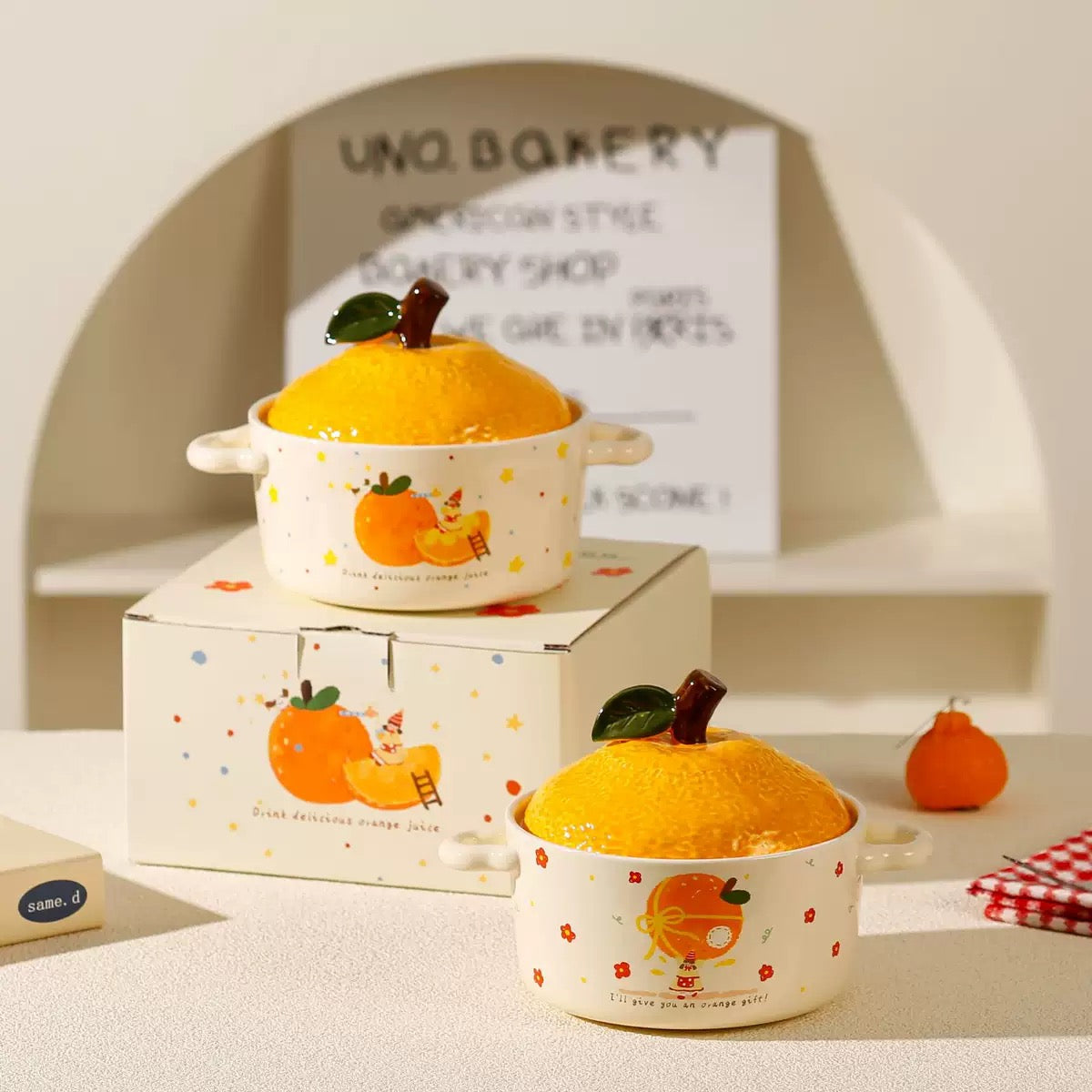 Orange Ceramic Bowl