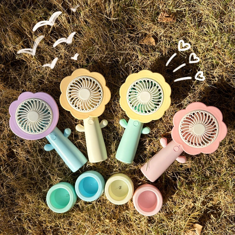Floral Mini Fan