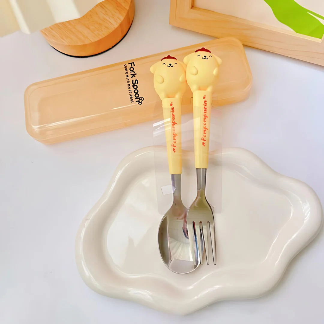 Sanrio Spoon With Fork Set