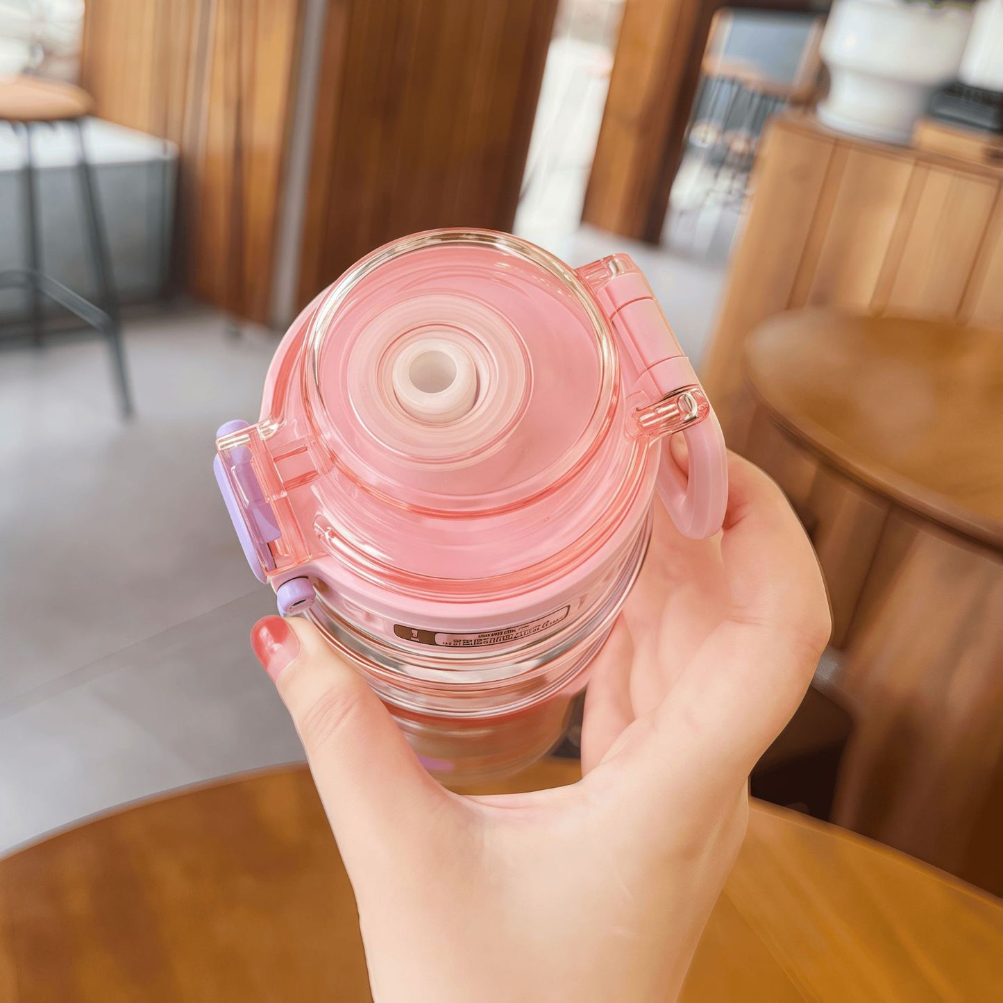 AquaBlush Plastic Water Bottle