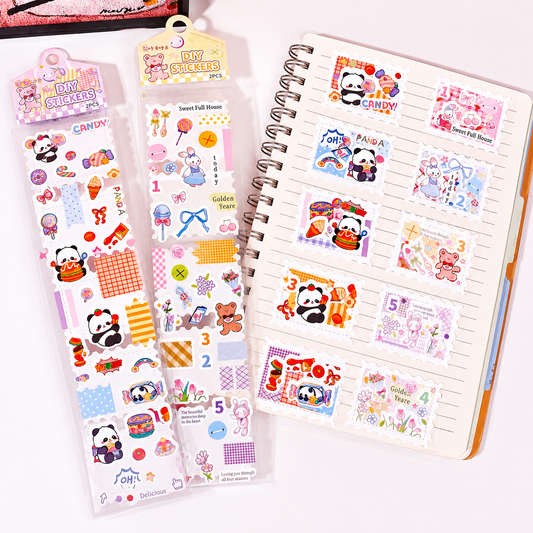 Panda Stamp Sticker